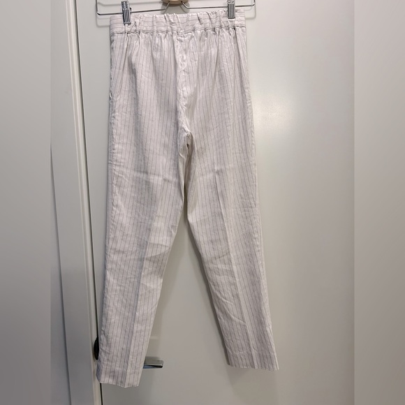 NWOT Aritzia Babaton Conan Linen Pants, Cropped, Stripped Dress Pant, classic - Picture 14 of 14